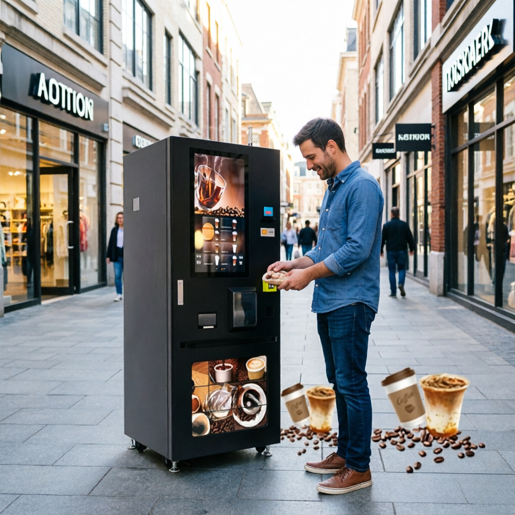 Vending Coffee Machine Touch S - đánh giá và giá Coffee Equipment Dropshipping