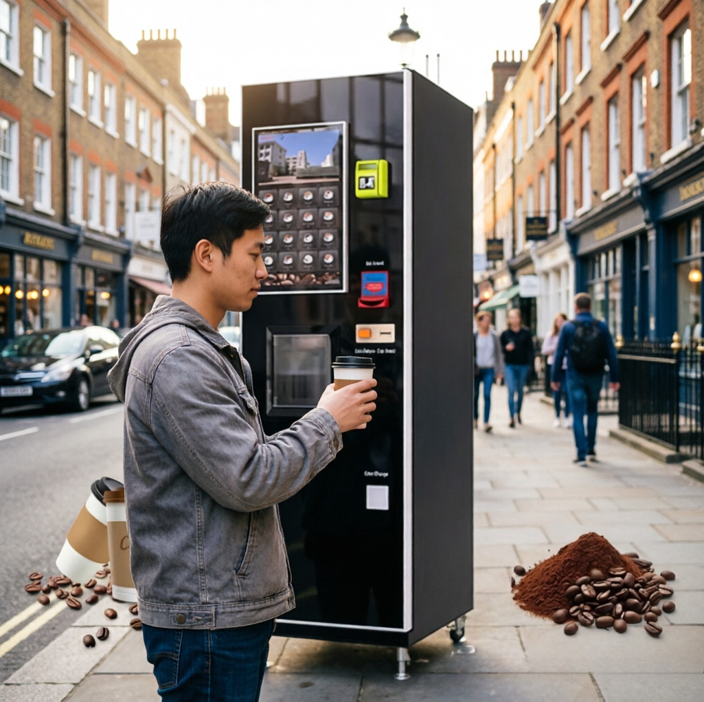 Vending Coffee Machine Touch S - đánh giá và giá Coffee Equipment Dropshipping
