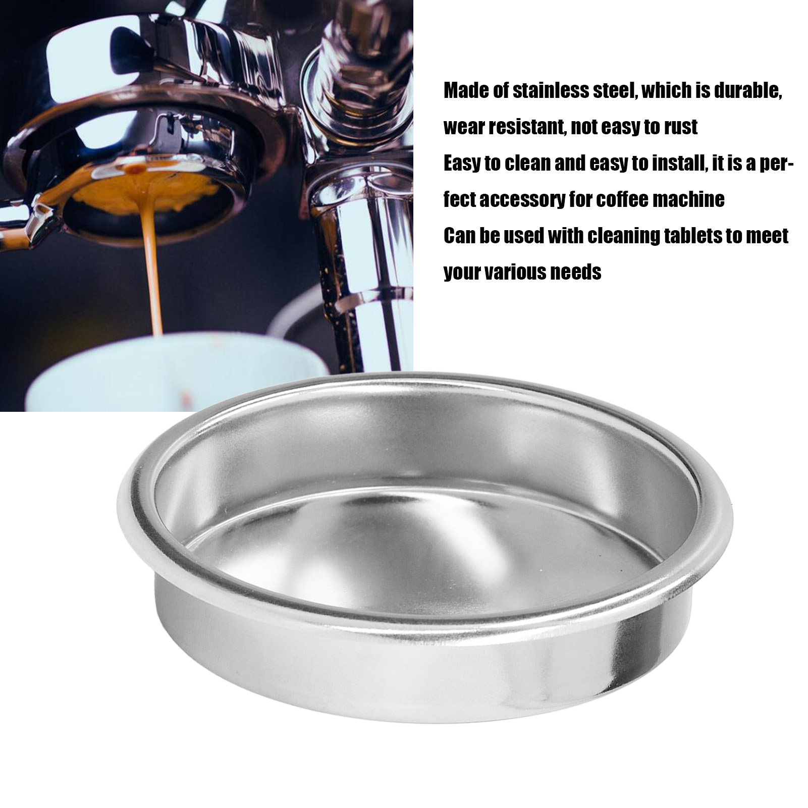 58mm Stainless Steel Backflush - đánh giá và giá Blind Filter Disc