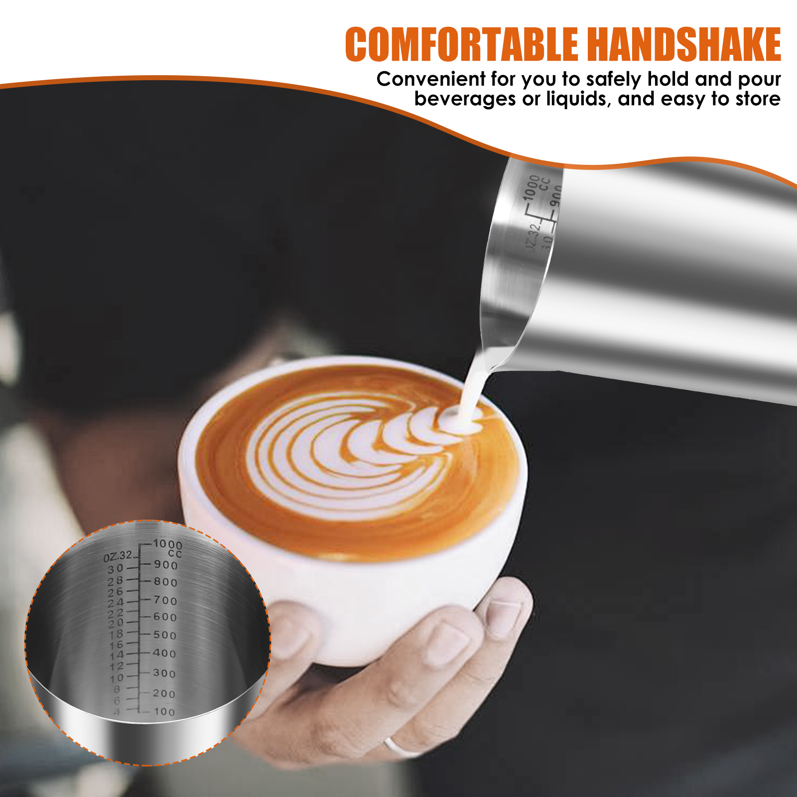 500/1000ML Stainless Steel Mil - đánh giá và giá Milk Steaming Pitcher