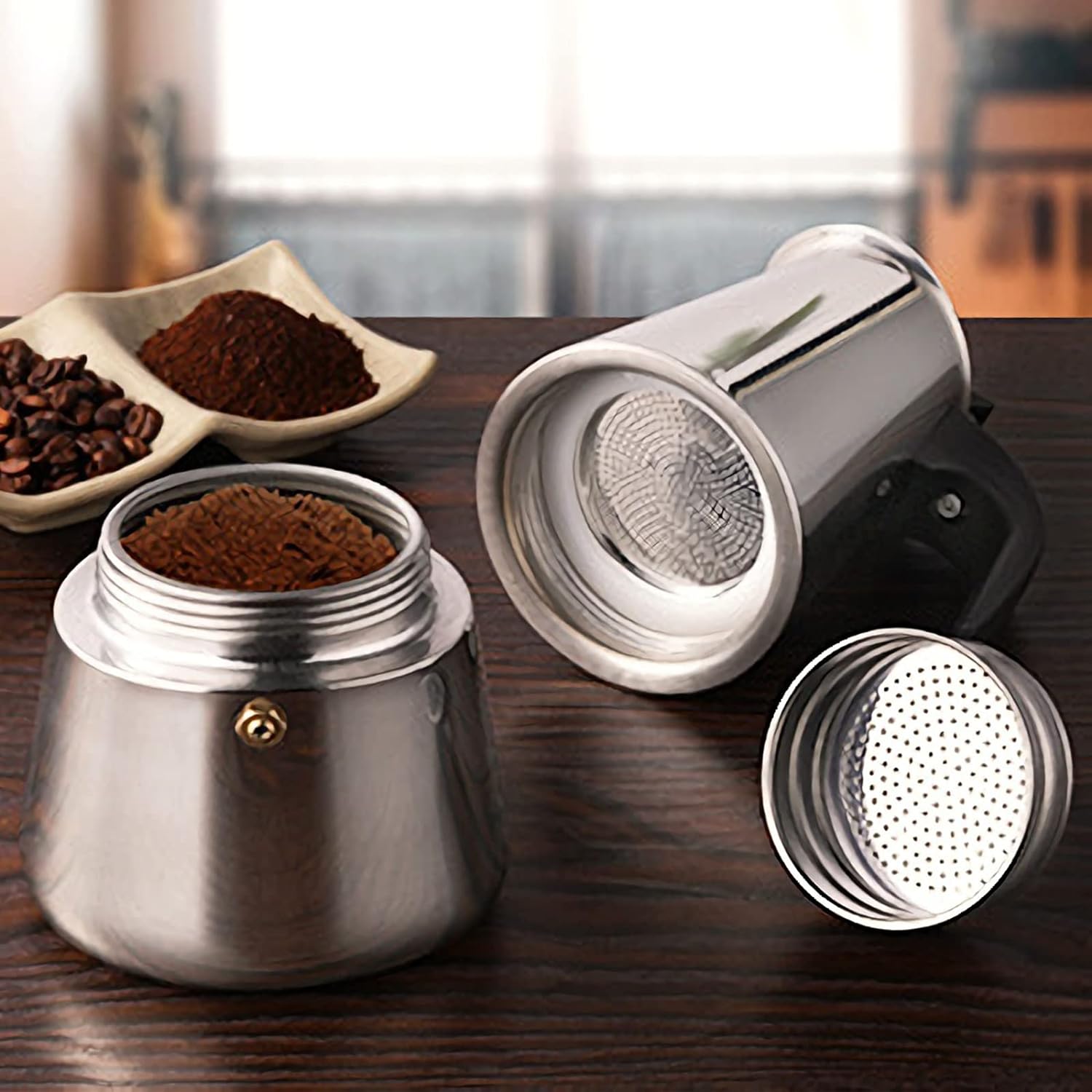 4/6/9 Cups Moka Pot Caffe Mach - đánh giá và giá Coffee Equipment Espresso
