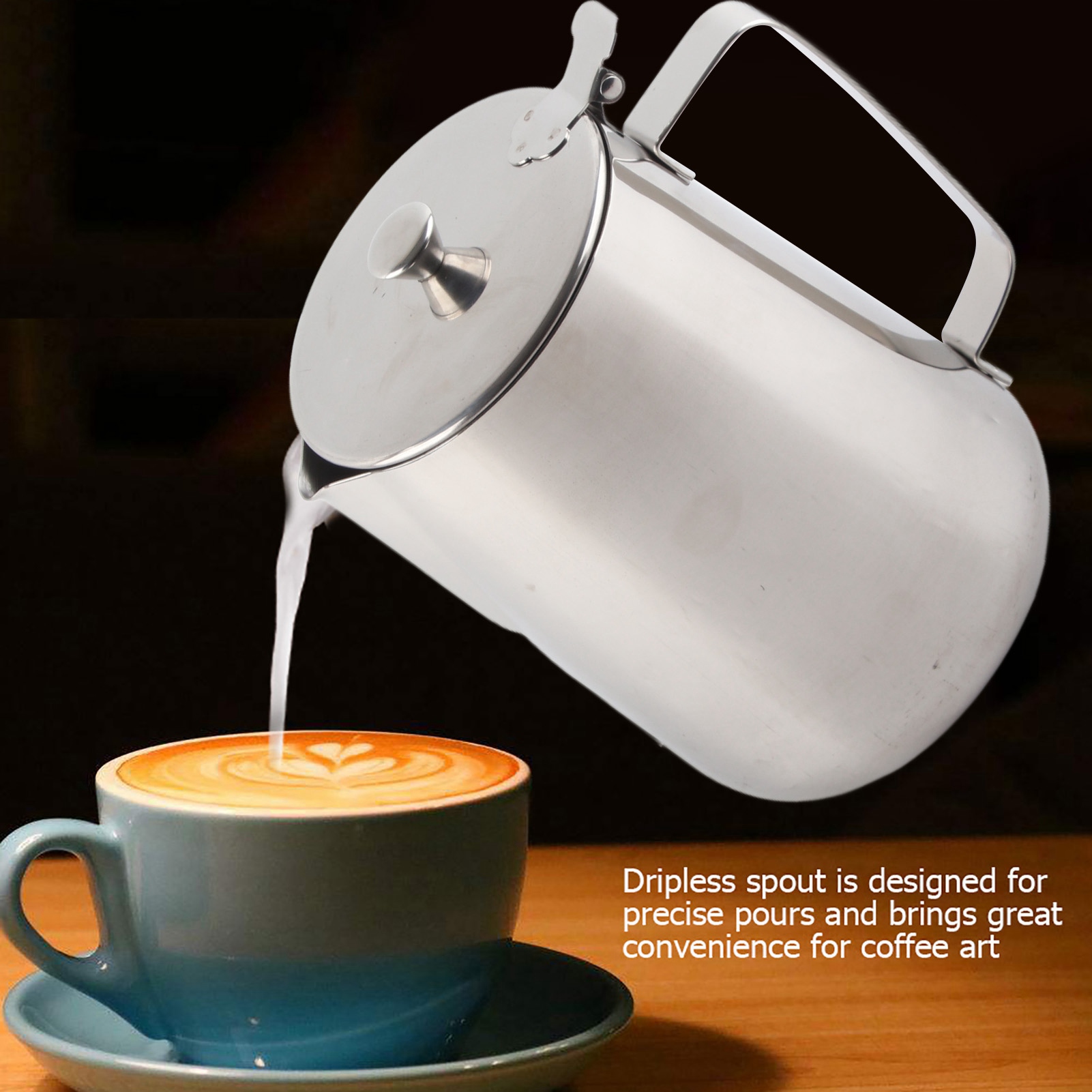 Stainless Steel Mug Stainless  - đánh giá và giá Milk Steaming Pitcher