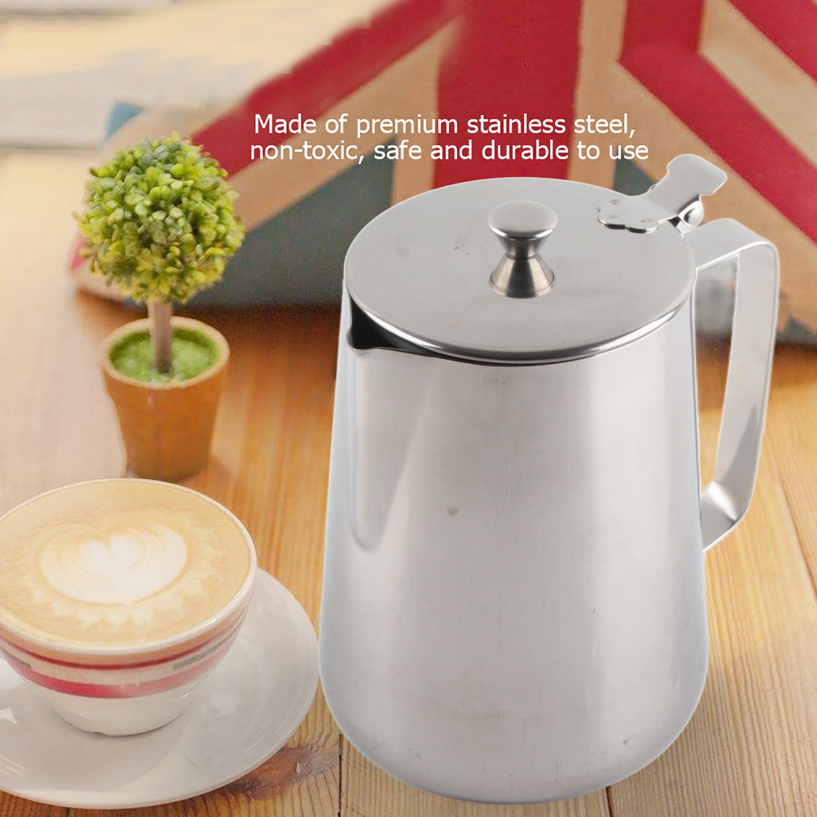 Stainless Steel Mug Stainless  - đánh giá và giá Milk Steaming Pitcher