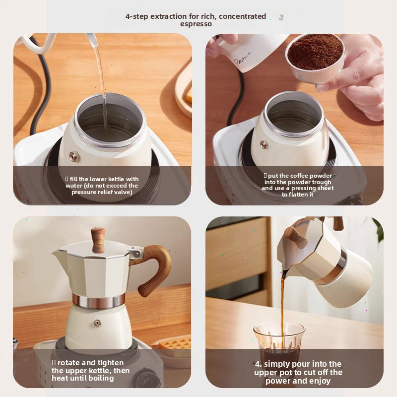 Round-bottomed Moka Pot Single - đánh giá và giá Coffee Equipment Espresso